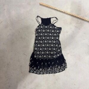 Anthropologie - Sheer Embroidered Top - Women S - Black Boho